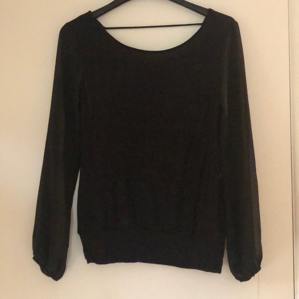 Long sleeve black shirt